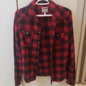 TNA Classic Fit Buffalo Check Flannel Shirt